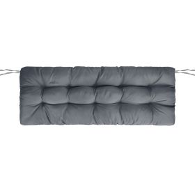 1Pc Bench Seat Cushion For Indoor Outdoor Furniture Water-Resistant Or Non-Water-Resistant Options 8CM Or 10CM 51.18 X 19.68IN For Garden Patio B (Option: Waterproof 10CM Grey)